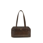 Prada Brown Calf Leather Shoulder Bag