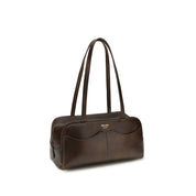 Prada Brown Calf Leather Shoulder Bag
