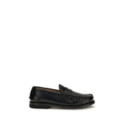 Premiata Black Calf Leather Loafers
