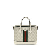 Gucci White Coated Canvas Ophidia Tote Bag