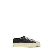 Premiata Black Calf Leather Low Top Sneakers