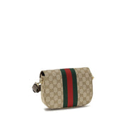 Gucci Beige GG Fabric Horsebit 1955 Shoulder Bag