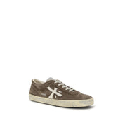 Premiata Brown Calf Leather Low Top Sneakers