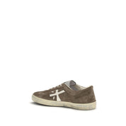 Premiata Brown Calf Leather Low Top Sneakers