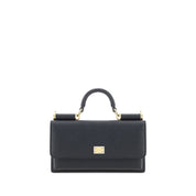 Dolce & Gabbana Black Calf Leather Shoulder Bag