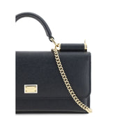 Dolce & Gabbana Black Calf Leather Shoulder Bag