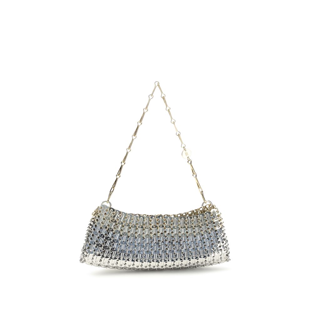 Rabanne Silver Bi-colour Brass Clutch