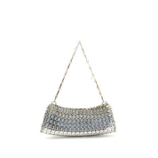 Rabanne Silver Bi-colour Brass Clutch