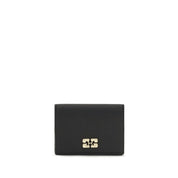 Ganni Black Recycled Polyester Wallet