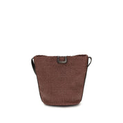 Brunello Cucinelli Bordeaux Cotton Bucket Bag