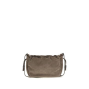 Brunello Cucinelli Brown Suede Shoulder Bag