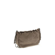 Brunello Cucinelli Brown Suede Shoulder Bag