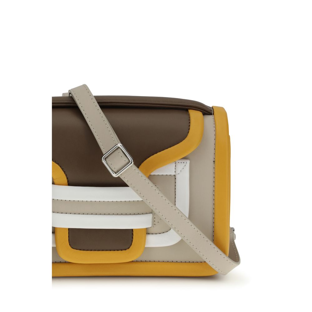 Pierre Hardy Orange Calf Leather Shoulder Bag