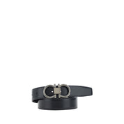 Ferragamo Black Calf Leather Regular Belt