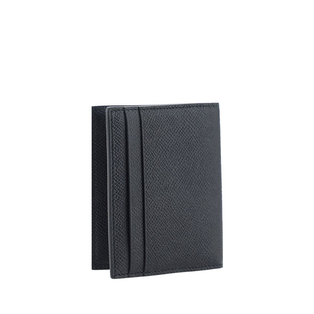 Ferragamo Black Calf Leather Card Holder