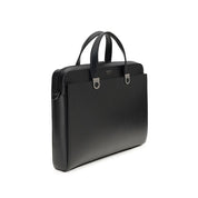 Ferragamo Black Calf Leather Briefcase