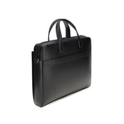 Ferragamo Black Calf Leather Briefcase