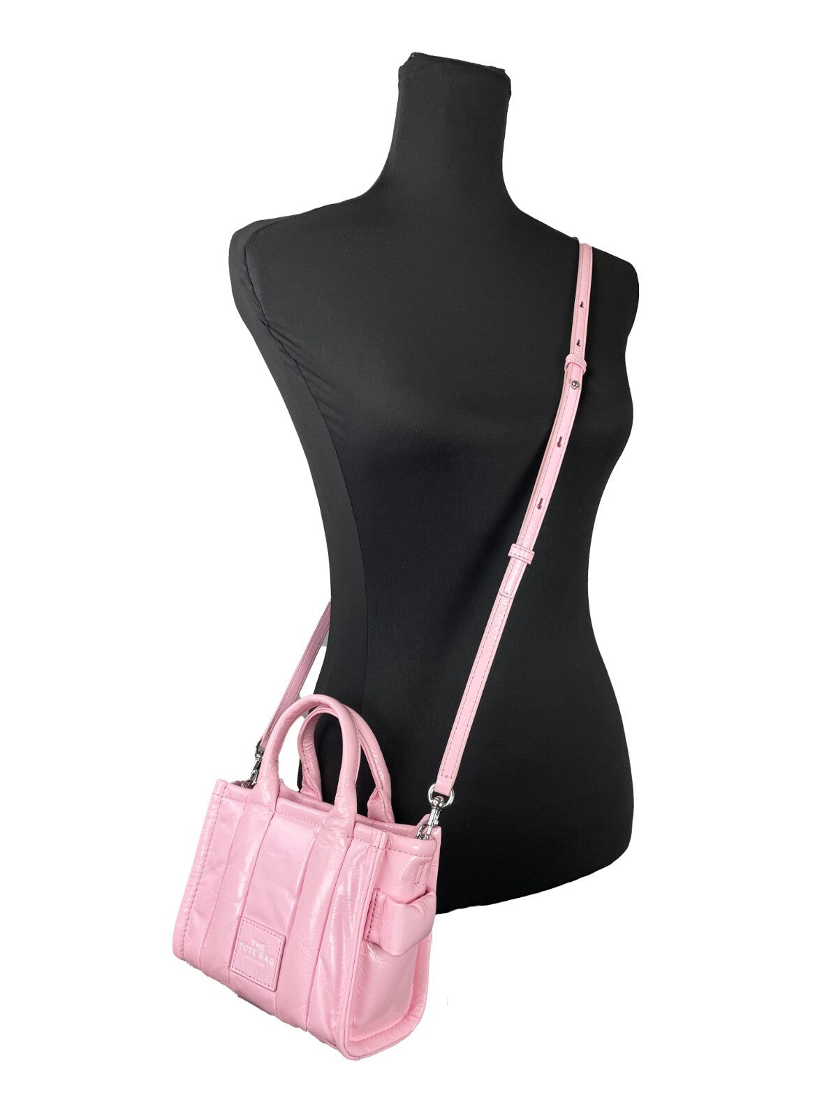 Marc Jacobs Bubblegum Patent Leather Micro Tote