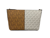 Michael Kors Two-Tone Coated Canvas Crossbody Bag