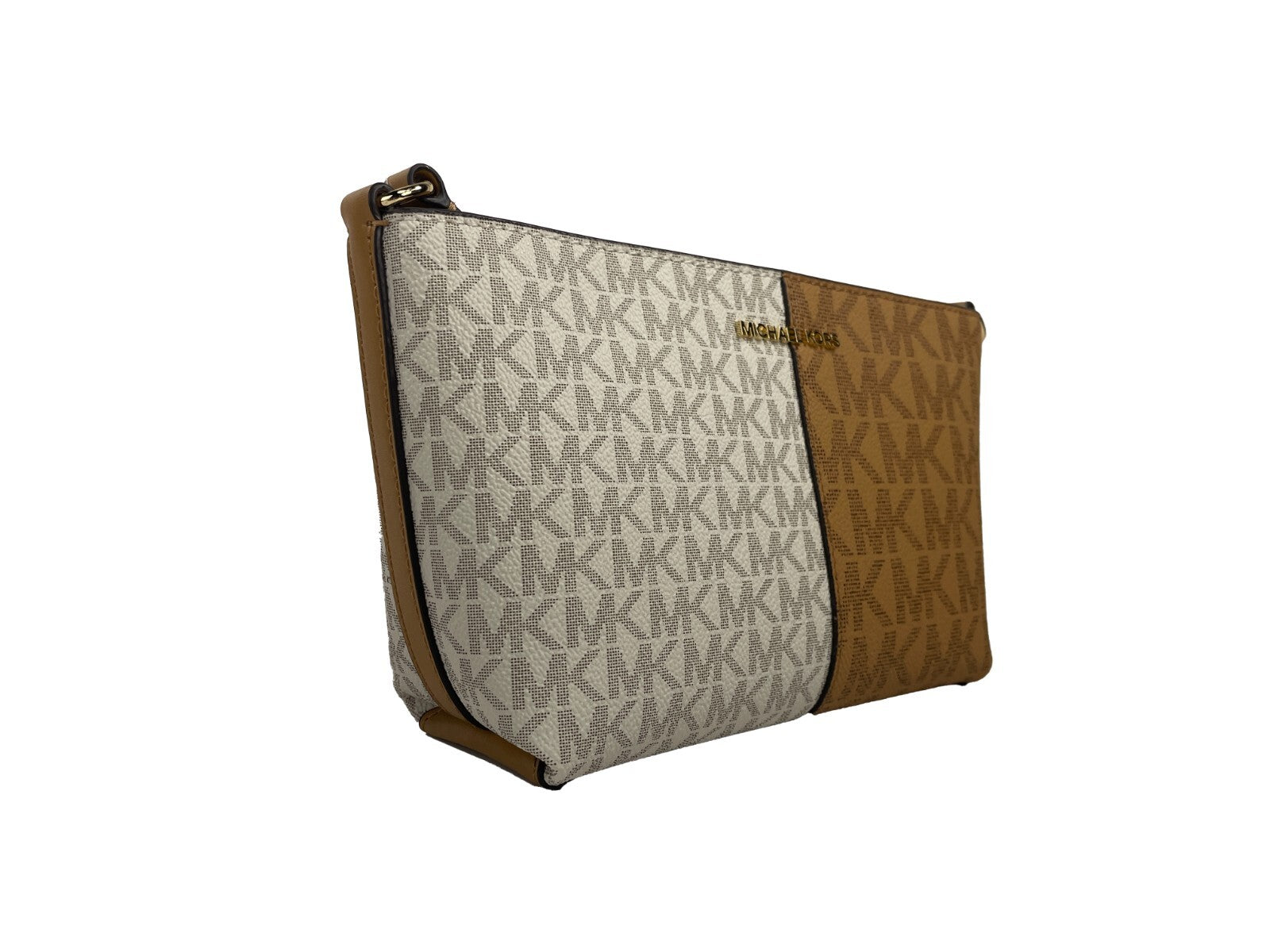 Michael Kors Two-Tone Coated Canvas Crossbody Bag