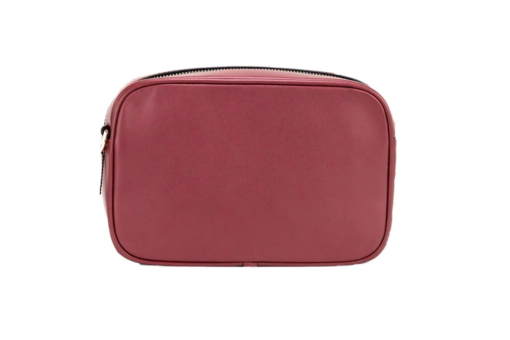 Marc Jacobs Flash Pomegranate Slät Läder Präglad Kameraväska med axelrem