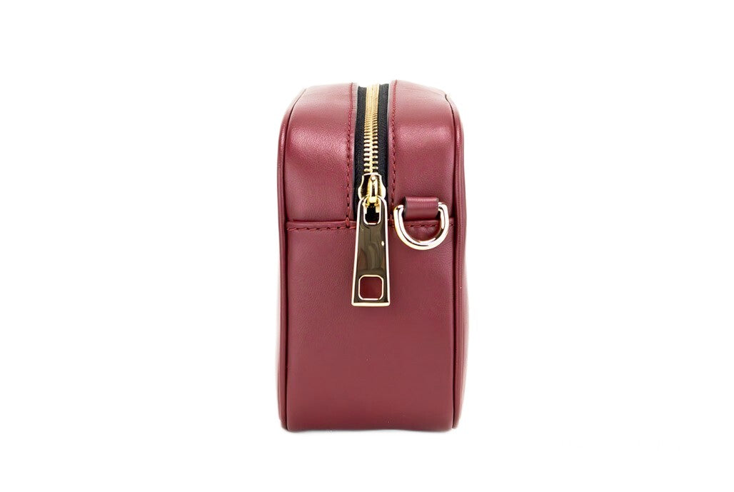 Marc Jacobs Flash Pomegranate Slät Läder Präglad Kameraväska med axelrem