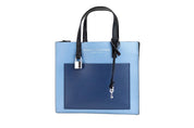 Marc Jacobs Blue Heaven Colorblock Pebbled Leather Mini Tote Crossbody Bag
