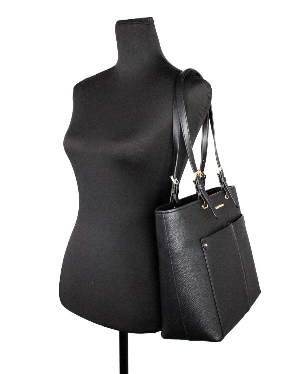 Silver Faux Leather Jet Set Travel Tote