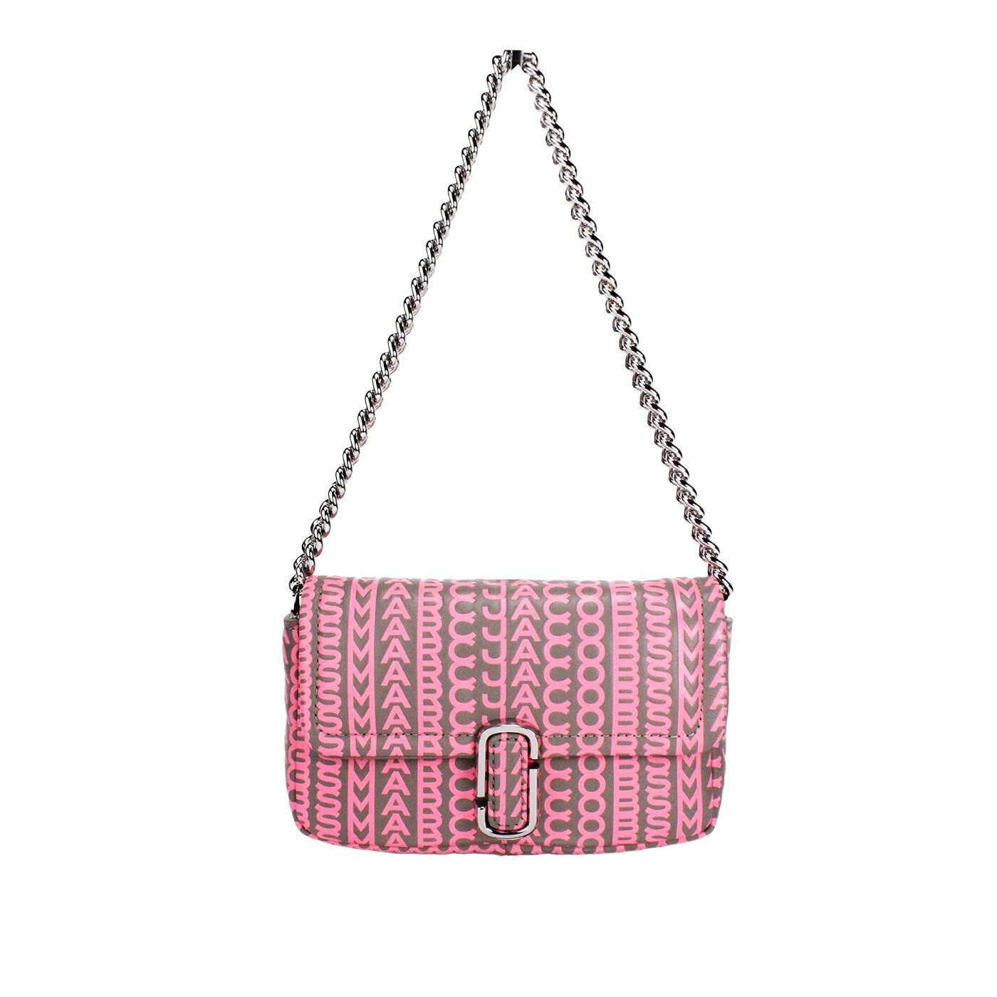 Marc Jacobs Neon Pink Leather Mini Shoulder Bag