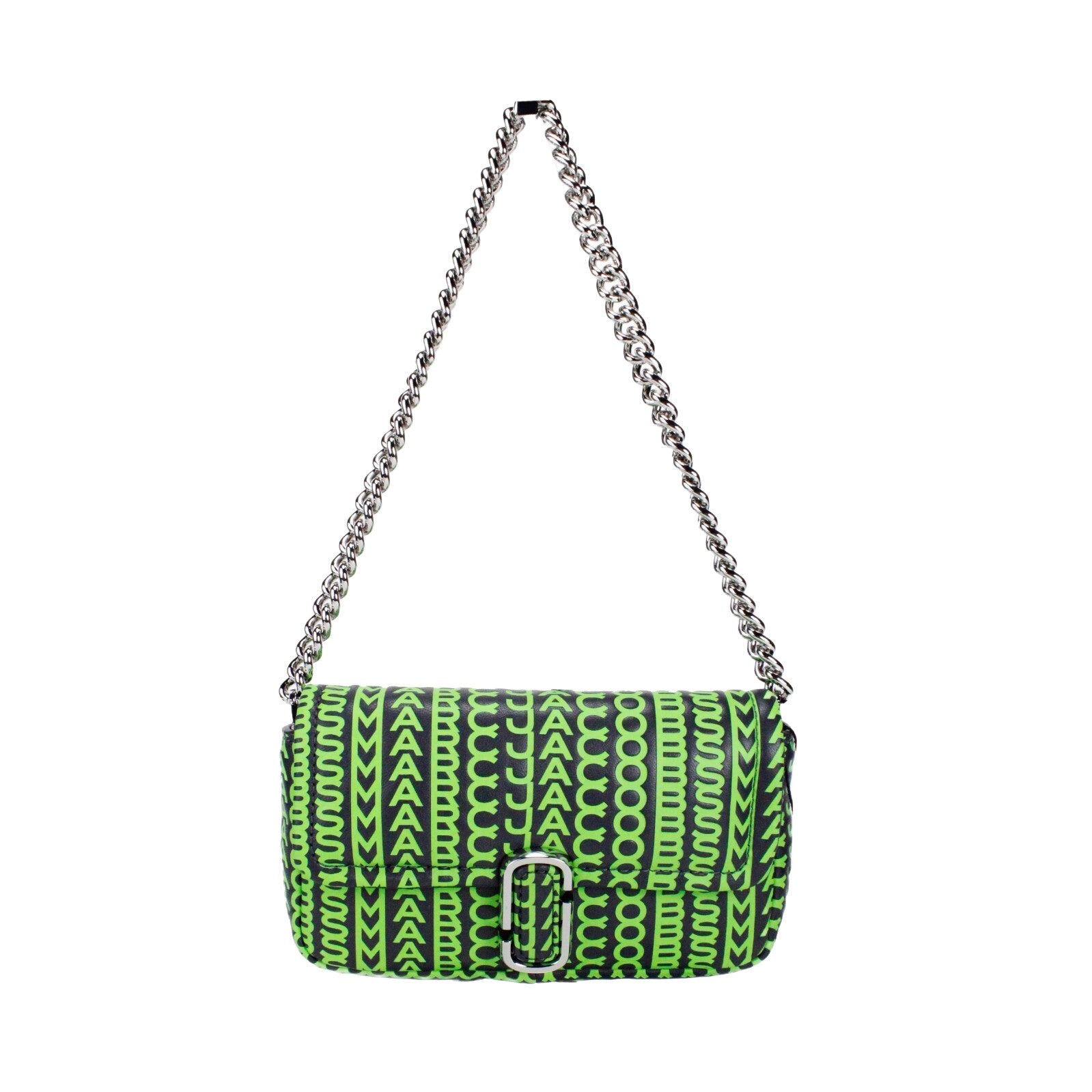 Marc Jacobs Neon Green Leather Mini Shoulder Bag