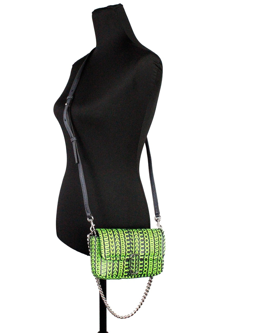 Marc Jacobs Neon Green Leather Mini Shoulder Bag