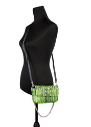 Marc Jacobs Neon Green Leather Mini Shoulder Bag