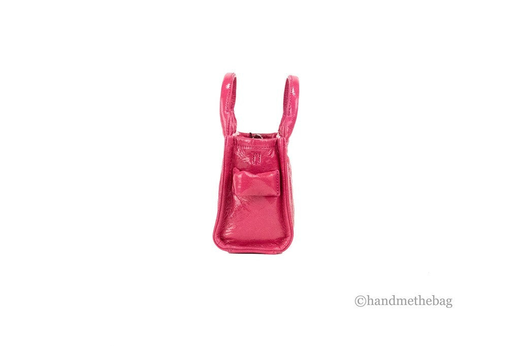 Marc Jacobs Magenta Patent Leather Micro Tote