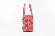 Michael Kors Kimber Small Tea Rose Vegan Leather 2-In-1 Zip Tote Messenger Bag