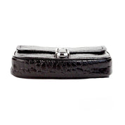 Marc Jacobs Black Embossed Leather Mini Shoulder Bag