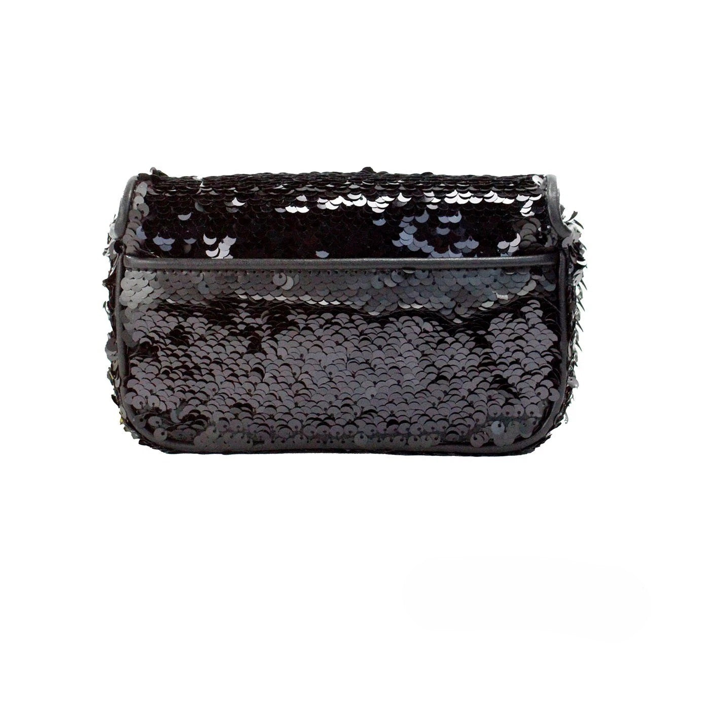 Marc Jacobs Black Sequined Leather Shoulder Bag