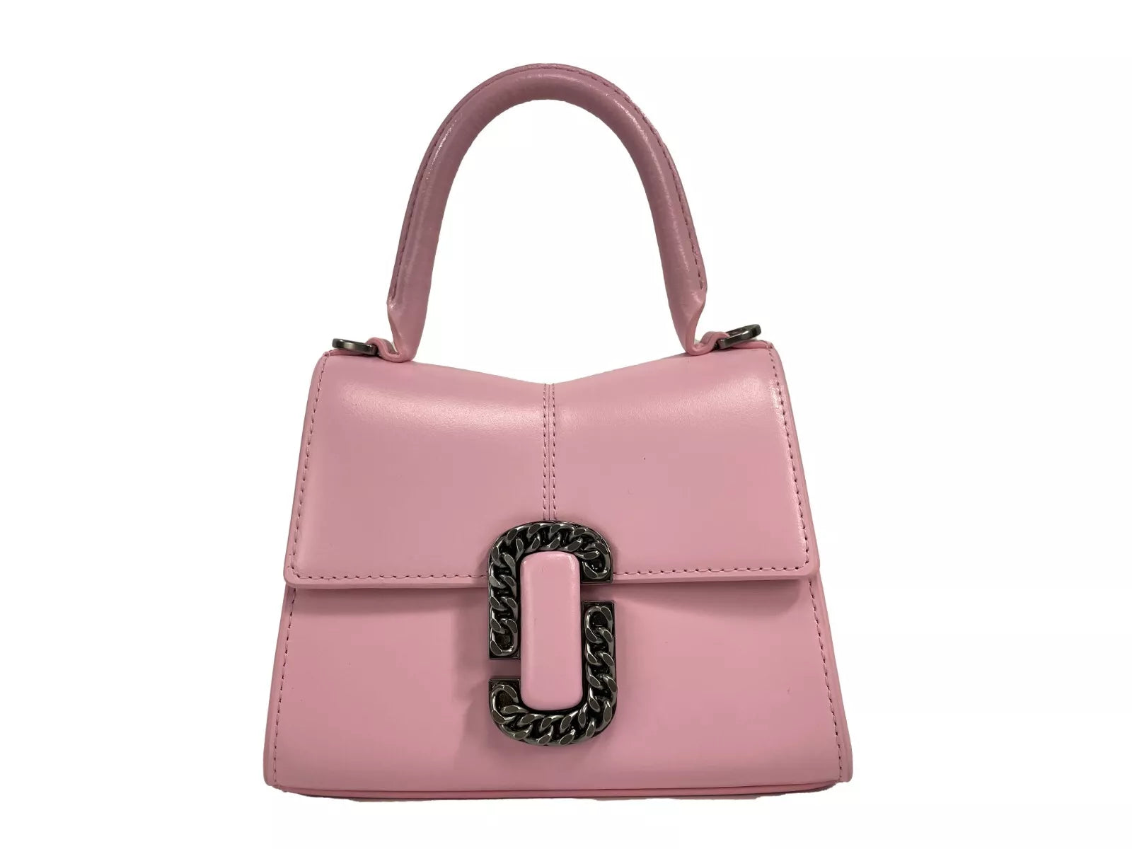Marc Jacobs Bubble Gum Leather Mini Top Handle Satchel Crossbody Bag