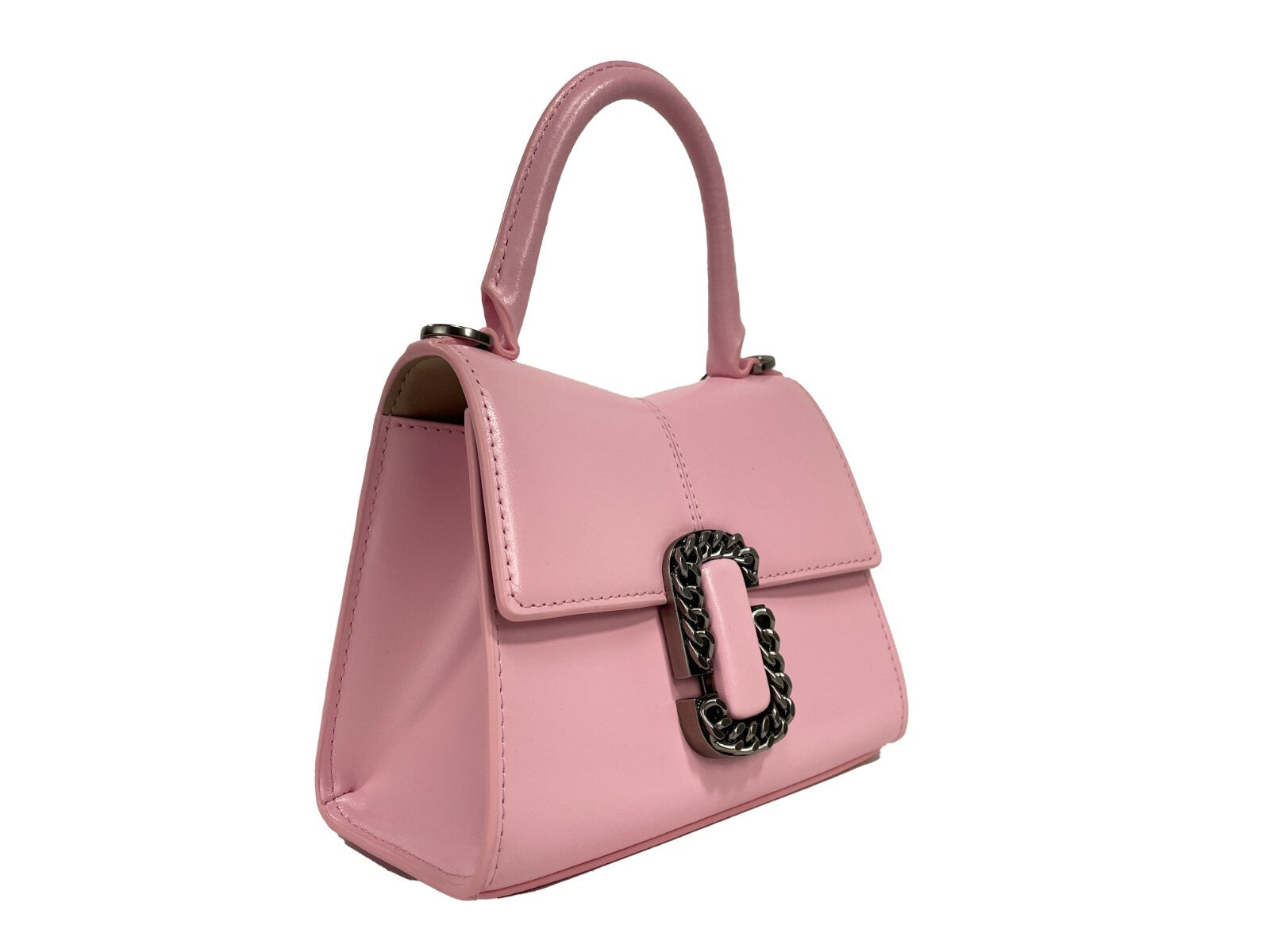 Marc Jacobs Bubble Gum Leather Mini Top Handle Satchel Crossbody Bag