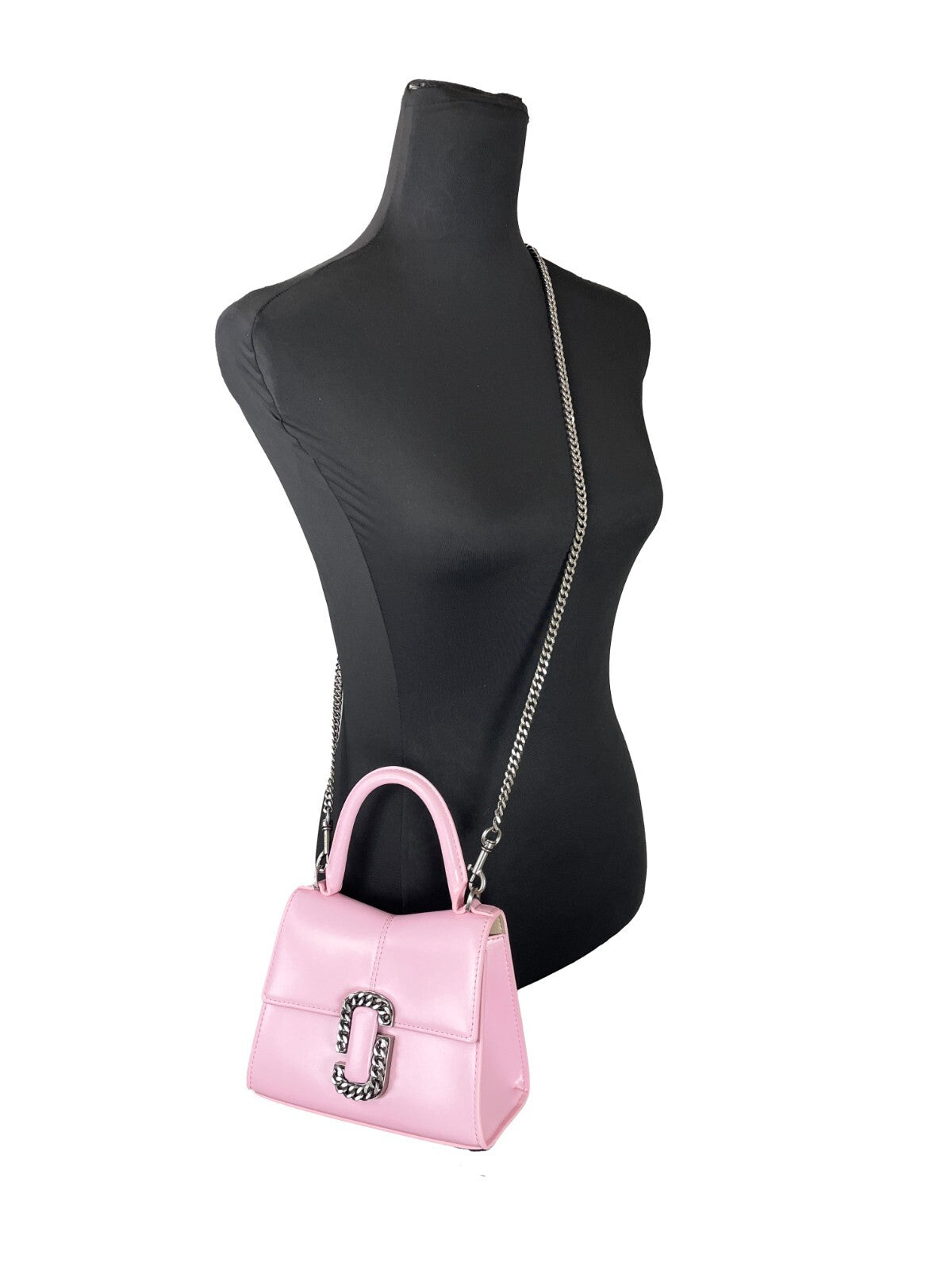 Marc Jacobs Bubble Gum Leather Mini Top Handle Satchel Crossbody Bag