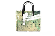 Marc Jacobs Green Multi Nylon and Leather Mini Crossbody Tote Handbag