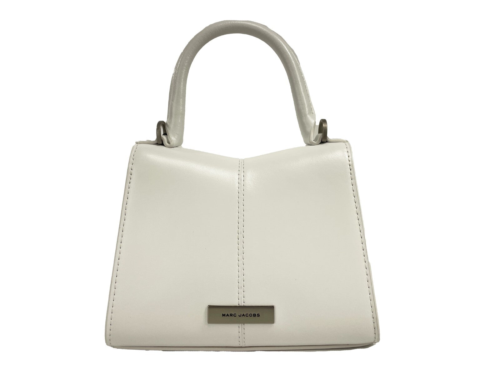 Marc Jacobs White Leather Mini Top Handle Satchel Crossbody Bag