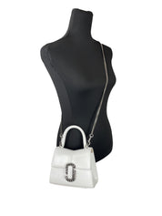 Marc Jacobs White Leather Mini Top Handle Satchel Crossbody Bag