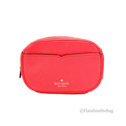 Kate Spade Kourtney Axelremsväska i Pebbled Läder – Stoplight