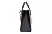 Marc Jacobs Mini Grind Signet Printed Leather Crossbody Tote Handbag