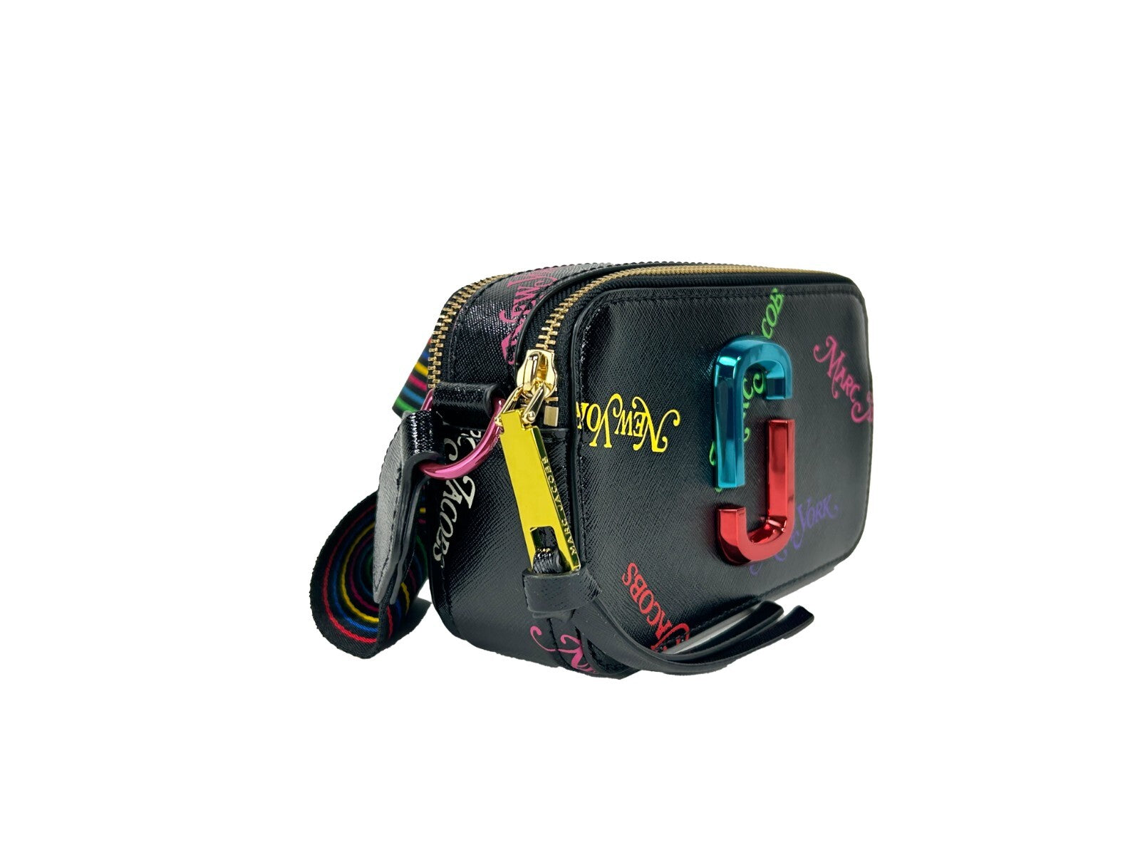 Marc Jacobs Black Leather The Snapshot Bag