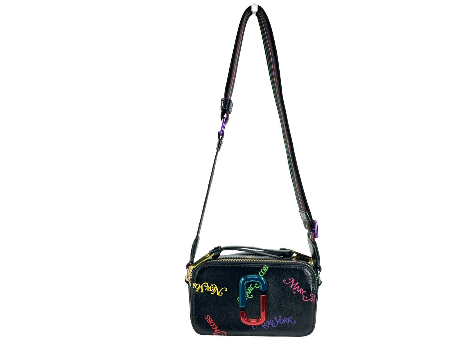 Marc Jacobs Black Leather The Snapshot Bag