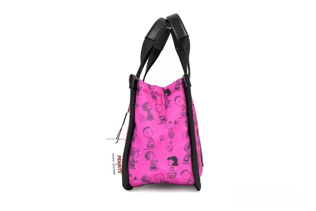 Marc Jacobs X Peanuts Fuchsia Nylon Mini Tote Handbag