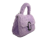 Marc Jacobs The St Marc Mini Lilac Fur Satchel