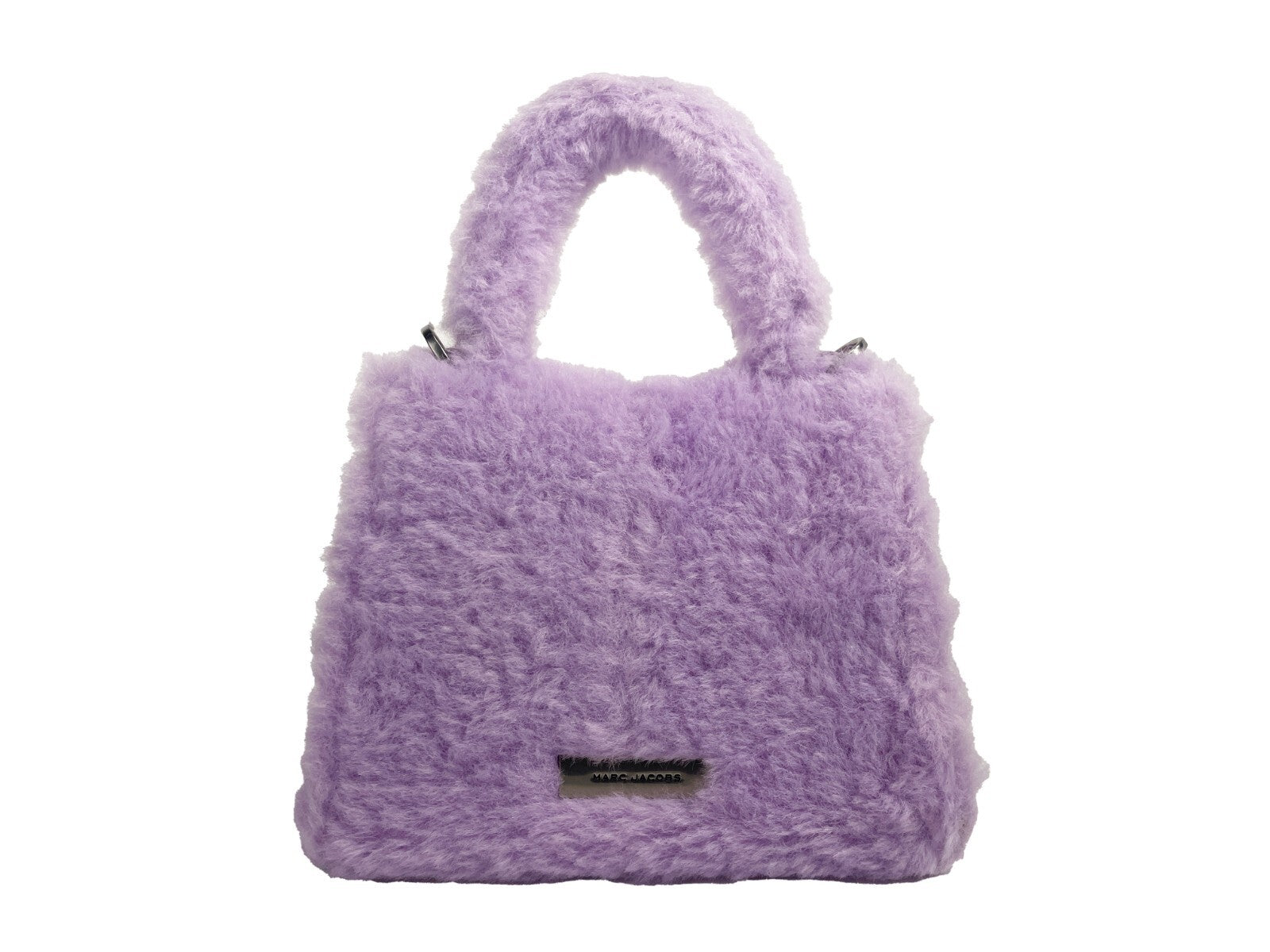 Marc Jacobs The St Marc Mini Lilac Fur Satchel