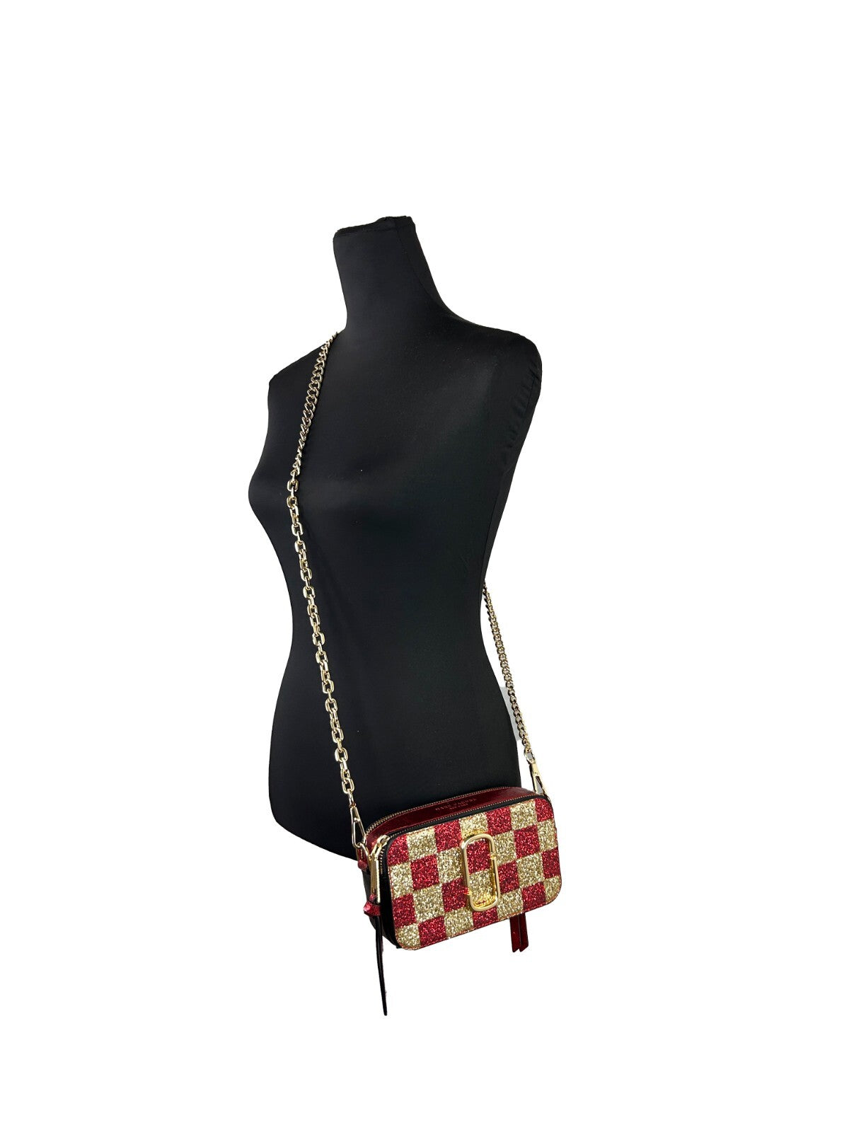 Marc Jacobs The Snapshot Crossbody Bag in New Gold Multi Leather